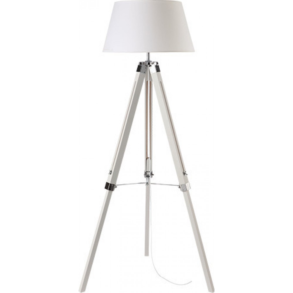 Φωτιστικό Δαπέδου Ξύλινο Σε Μπεζ Αποχρώση 1x E27 - ACA DECOR