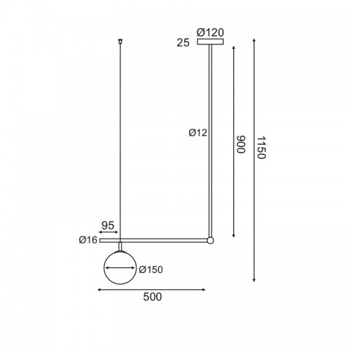 Φωτιστικό Οροφής Ορειχάλκινο Μεταλλικό Και Λευκό Οπάλ Γυαλί 1xE27 THETIS - ACA Decor