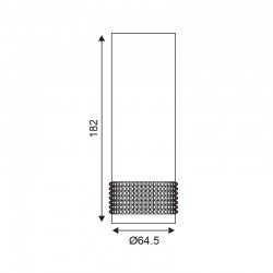Σποτ Φωτιστικό Οροφής Αλουμινίου Μαύρο 1x GU10 - ACA Decor