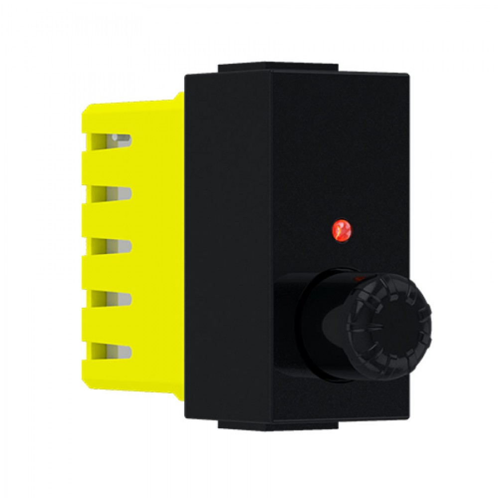 MODYS Αλερετούρ Περιστροφικός Ροοστάτης Μαύρο Ματ 1 ΣΤ. 1P 40-300W 250VAC IP20 - Aca Elec