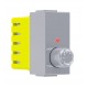 MODYS Περιστροφικός Ροοστάτης Ασημί 1 ΣΤ. 1P 40-300W 250VAC IP20 - Aca Elec