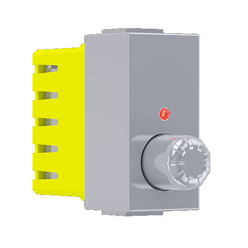 MODYS Αλερετούρ Περιστροφικός Ροοστάτης Ασημί 1 ΣΤ. 1P 40-300W 250VAC IP20 - Aca Elec