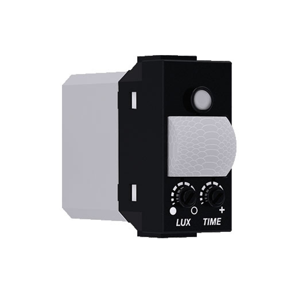 MODYS Ανιχνευτής Κίνησης PIR Μαύρος Ματ 1 ΣΤ. 1P 5(1)A 230VAC IP20 - Aca Elec