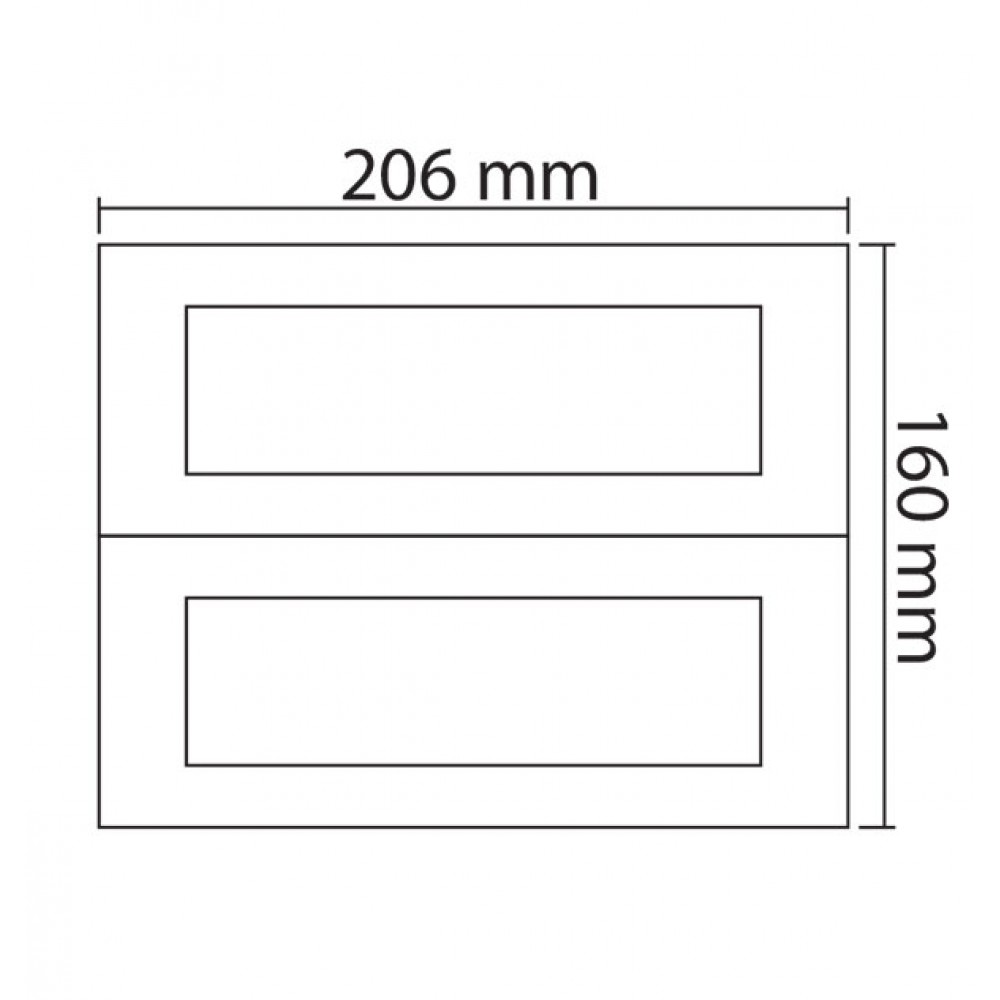 MODYS Πλαίσιο 2x7 ΣΤ. Σκούρο Καφέ - Aca Elec