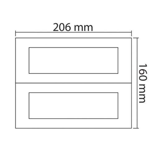 MODYS Πλαίσιο 2x7 ΣΤ. Ανθρακί - Aca Elec