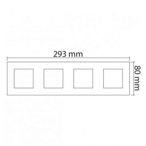 MODYS Πλαίσιο 4×2 ΣΤ. Ανθρακί - Aca Elec