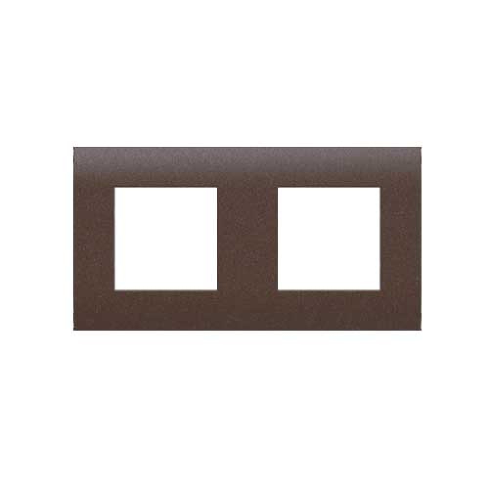 MODYS Πλαίσιο 2×2 ΣΤ. Σκούρο Καφέ - Aca Elec