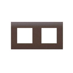 MODYS Πλαίσιο 2×2 ΣΤ. Σκούρο Καφέ - Aca Elec