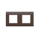 MODYS Πλαίσιο 2×2 ΣΤ. Σκούρο Καφέ - Aca Elec