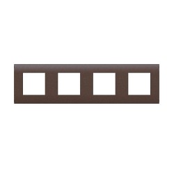 MODYS Πλαίσιο 4×2 ΣΤ Σκούρο Καφέ - Aca Elec