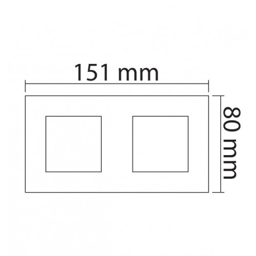 MODYS Πλαίσιο 2×2 ΣΤ. Σαμπανιζέ - Aca Elec