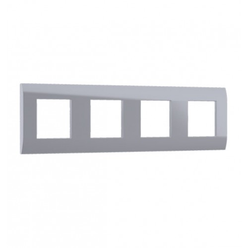 MODYS Πλαίσιο 4×2 ΣΤ. Ασημί - Aca Elec