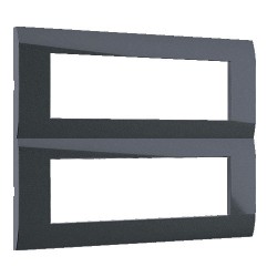 MODYS Πλαίσιο 2x7 ΣΤ. Ανθρακί - Aca Elec