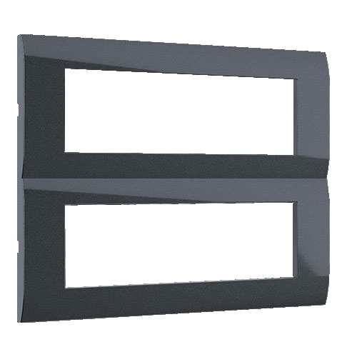 MODYS Πλαίσιο 2x7 ΣΤ. Ανθρακί - Aca Elec