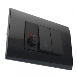 MODYS Περιστροφικός Ροοστάτης Μαύρο Ματ 1 ΣΤ. 1P 40-300W 250VAC IP20 - Aca Elec