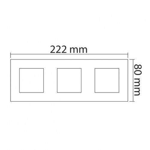 MODYS Πλαίσιο 3x2 ΣΤ. Ανθρακί - Aca Elec