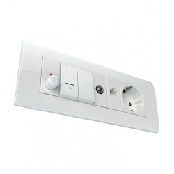 MODYS Πλαίσιο 7 ΣΤ. Λευκό - Aca Elec