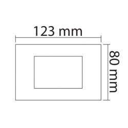 MODYS Πλαίσιο 3 ΣΤ. Γκρι Σαγρέ - Aca Elec