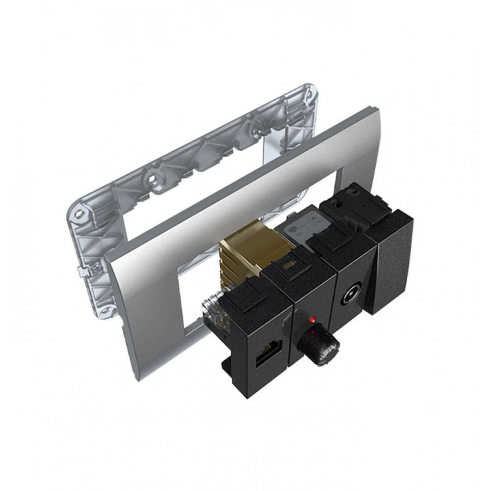 MODYS Πλαστική Βάση Στήριξης 7 Στοιχείων με Βίδες - Aca Elec