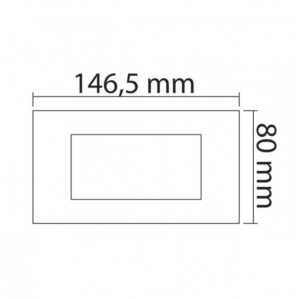 MODYS Πλαίσιο 4 ΣΤ. Γκρι Σαγρέ - Aca Elec