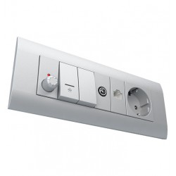 MODYS Περιστροφικός Ροοστάτης Ασημί 1 ΣΤ. 1P 40-300W 250VAC IP20 - Aca Elec