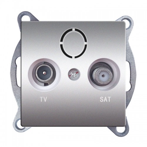 PRIME ΠΡΙΖΑ TV-SAT ΔΙΕΛΕΥΣΗΣ ΘΩΡΑΚΙΣΗ ΑΡΣΕΝΙΚΟ ΦΙΣ & F ΣΥΝΔΕΣΜΟΣ IP20 MAT ΑΛΟΥΜΙΝΙΟ - Aca Elec