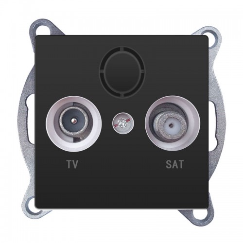 PRIME ΠΡΙΖΑ TV-SAT ΤΕΡΜΑΤΙΚΗ ΘΩΡΑΚΙΣΗ ΑΡΣΕΝΙΚΟ ΦΙΣ & F ΣΥΝΔΕΣΜΟΣ IP20 MAT ΑΝΘΡΑΚΙ - Aca Elec