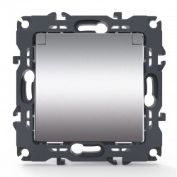 PRIME ΠΡΙΖΑ ΣΟΥΚΟ ΚΑΠΑΚΙ ΑΣΦΑΛΕΙΑΣ 1x2P+E 16A 250VAC IP20 MAT ΑΛΟΥΜΙΝΙΟ - Aca Elec