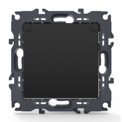 PRIME ΠΡΙΖΑ ΣΟΥΚΟ ΚΑΠΑΚΙ ΑΣΦΑΛΕΙΑΣ 1x2P+E 16A 250VAC IP20 MAT ΑΝΘΡΑΚΙ - Aca Elec