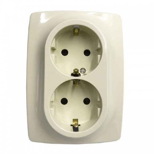 PRIME ΠΡΙΖΑ ΣΟΥΚΟ ΑΣΦΑΛΕΙΑΣ 2x2P+E 16A 250VAC IP20 ΙΒΟΥΑΡ - Aca Elec