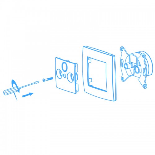 PRIME ΠΡΙΖΑ TV-SAT ΤΕΡΜΑΤΙΚΗ ΘΩΡΑΚΙΣΗ ΑΡΣΕΝΙΚΟ ΦΙΣ & F ΣΥΝΔΕΣΜΟΣ IP20 MAT ΑΝΘΡΑΚΙ - Aca Elec