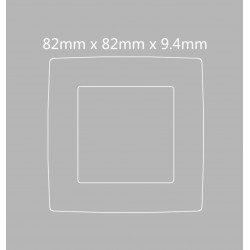 PRIME ΠΛΑΙΣΙΟ 1 ΘΕΣΗΣ IP20 MAT ΑΛΟΥΜΙΝΙΟ - Aca Elec