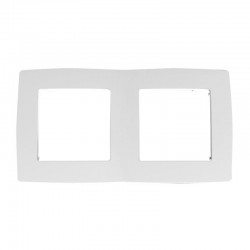 PRIME ΠΛΑΙΣΙΟ 2 ΘΕΣΕΩΝ IP20 ΛΕΥΚΟ - Aca Elec