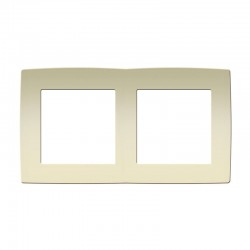 PRIME ΠΛΑΙΣΙΟ 2 ΘΕΣΕΩΝ IP20 ΙΒΟΥΑΡ - Aca Elec