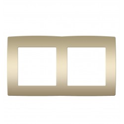 PRIME ΠΛΑΙΣΙΟ 2 ΘΕΣΕΩΝ IP20 MAT ΣΑΜΠΑΝΙΖΕ - Aca Elec