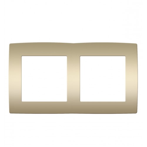 PRIME ΠΛΑΙΣΙΟ 2 ΘΕΣΕΩΝ IP20 MAT ΣΑΜΠΑΝΙΖΕ - Aca Elec