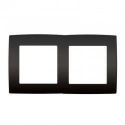 PRIME ΠΛΑΙΣΙΟ 2 ΘΕΣΕΩΝ IP20 MAT ΑΝΘΡΑΚΙ - Aca Elec