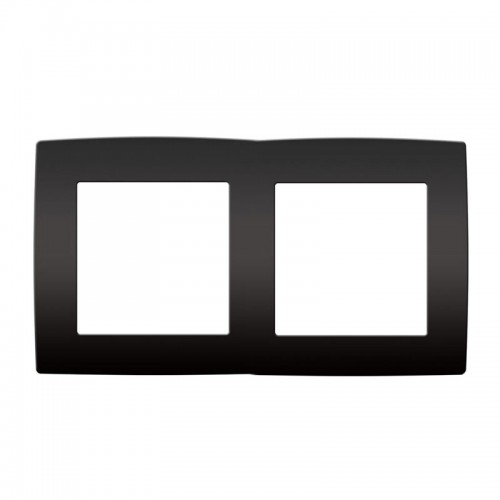 PRIME ΠΛΑΙΣΙΟ 2 ΘΕΣΕΩΝ IP20 MAT ΑΝΘΡΑΚΙ - Aca Elec