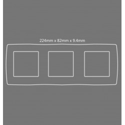 PRIME ΠΛΑΙΣΙΟ 3 ΘΕΣΕΩΝ IP20 MAT ΑΝΘΡΑΚΙ - Aca Elec