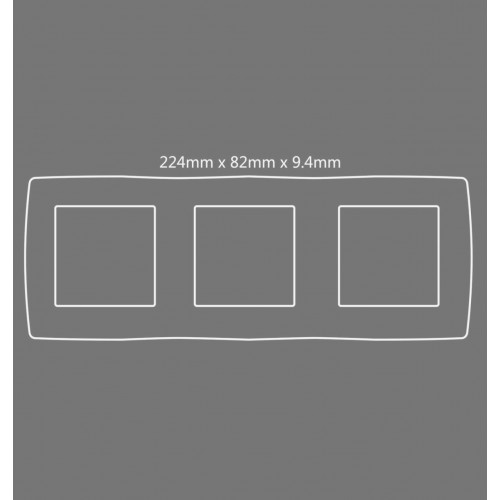 PRIME ΠΛΑΙΣΙΟ 3 ΘΕΣΕΩΝ IP20 ΛΕΥΚΟ - Aca Elec