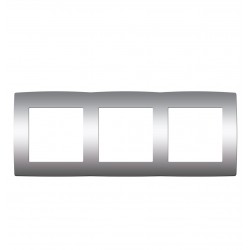 PRIME ΠΛΑΙΣΙΟ 3 ΘΕΣΕΩΝ IP20 MAT ΑΛΟΥΜΙΝΙΟ - Aca Elec