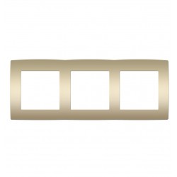 PRIME ΠΛΑΙΣΙΟ 3 ΘΕΣΕΩΝ IP20 MAT ΣΑΜΠΑΝΙΖΕ - Aca Elec