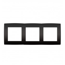 PRIME ΠΛΑΙΣΙΟ 3 ΘΕΣΕΩΝ IP20 MAT ΑΝΘΡΑΚΙ - Aca Elec