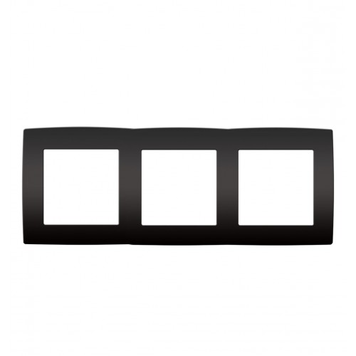 PRIME ΠΛΑΙΣΙΟ 3 ΘΕΣΕΩΝ IP20 MAT ΑΝΘΡΑΚΙ - Aca Elec