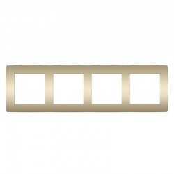 PRIME ΠΛΑΙΣΙΟ 4 ΘΕΣΕΩΝ IP20 MAT ΣΑΜΠΑΝΙΖΕ - Aca Elec