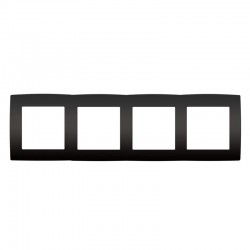 PRIME ΠΛΑΙΣΙΟ 4 ΘΕΣΕΩΝ IP20 MAT ΑΝΘΡΑΚΙ - Aca Elec