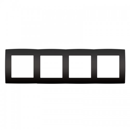 PRIME ΠΛΑΙΣΙΟ 4 ΘΕΣΕΩΝ IP20 MAT ΑΝΘΡΑΚΙ - Aca Elec