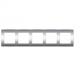 PRIME ΠΛΑΙΣΙΟ 5 ΘΕΣΕΩΝ IP20 MAT ΑΛΟΥΜΙΝΙΟ - Aca Elec