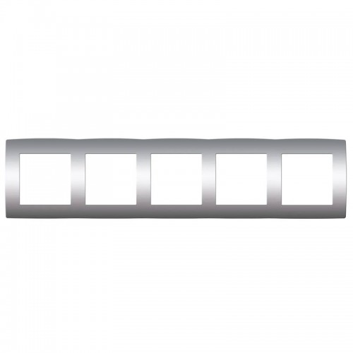 PRIME ΠΛΑΙΣΙΟ 5 ΘΕΣΕΩΝ IP20 MAT ΑΛΟΥΜΙΝΙΟ - Aca Elec