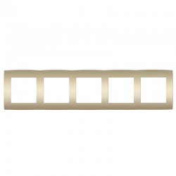 PRIME ΠΛΑΙΣΙΟ 5 ΘΕΣΕΩΝ IP20 MAT ΣΑΜΠΑΝΙΖΕ - Aca Elec